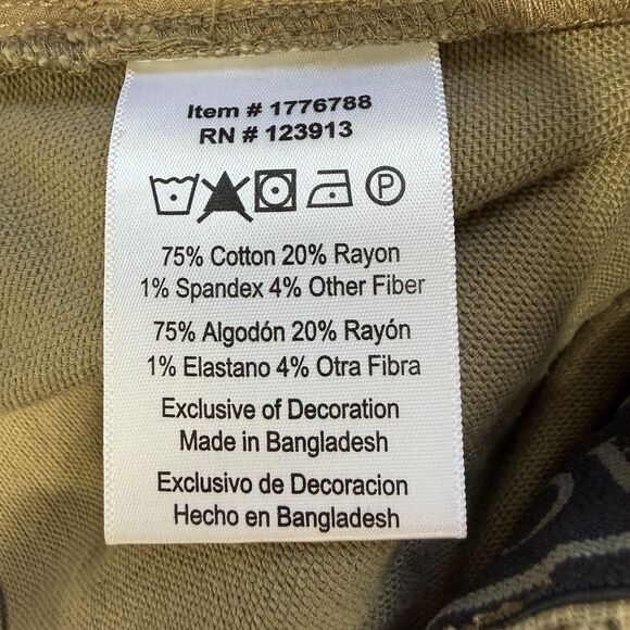 JACHS NEW YORK 5-Pocket Pants 36 x 34 Khaki Brown Stretch Straight Leg Chino - Picture 8 of 9